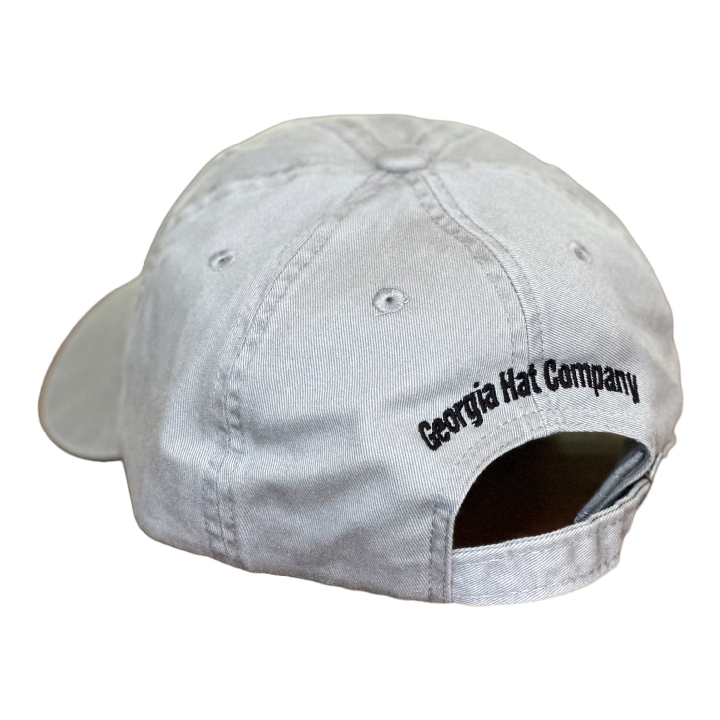 Georgia Hat Company's Embroidered Bulldog Dad Hat/Gray