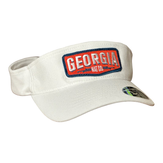 Georgia Hat Company's Old School Flexfit 110 Visor/White