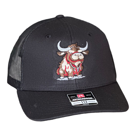 YOUTH - Embroidered Bull Richardson 112/Black