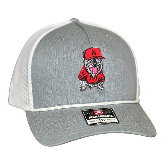 GHC's Bulldog Braided Snapback Richardson 112 Heather Grey/White