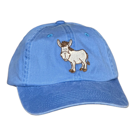 GHC's Embroidered Donkey Chino Dad Hat/ Blue