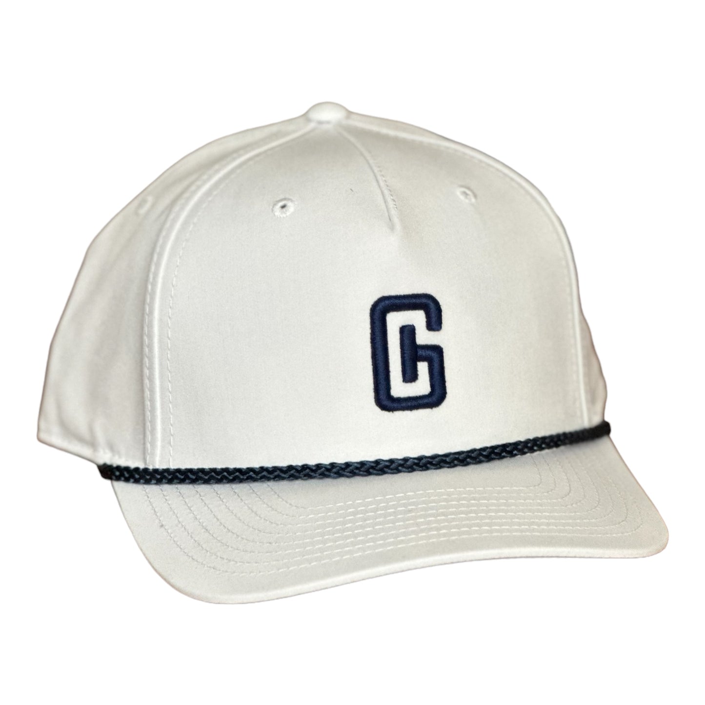 3-D Puff GHC's Logo Braided Richardson 258 White/Navy