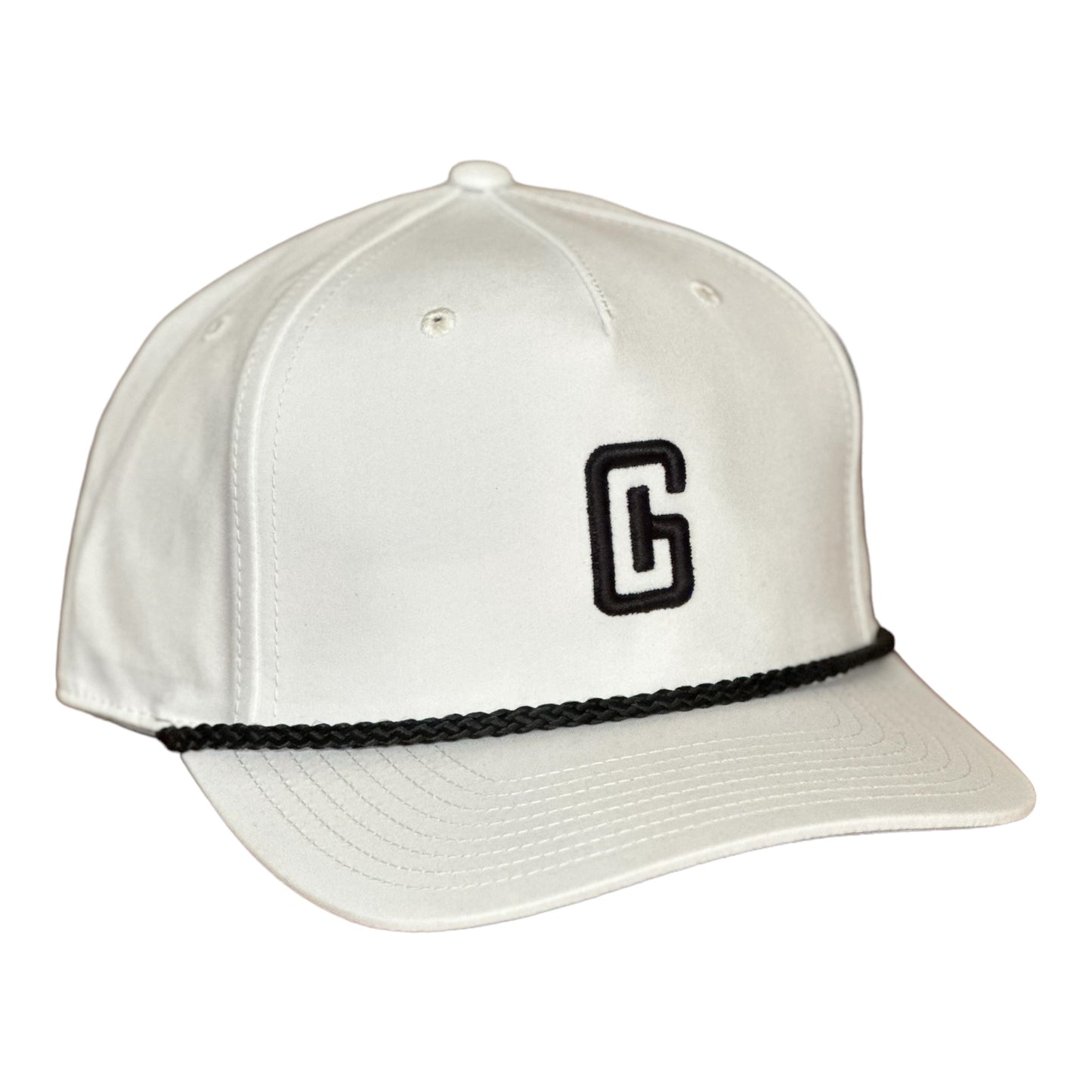 3-D Puff GHC's Logo Braided Richardson 258 White/Black