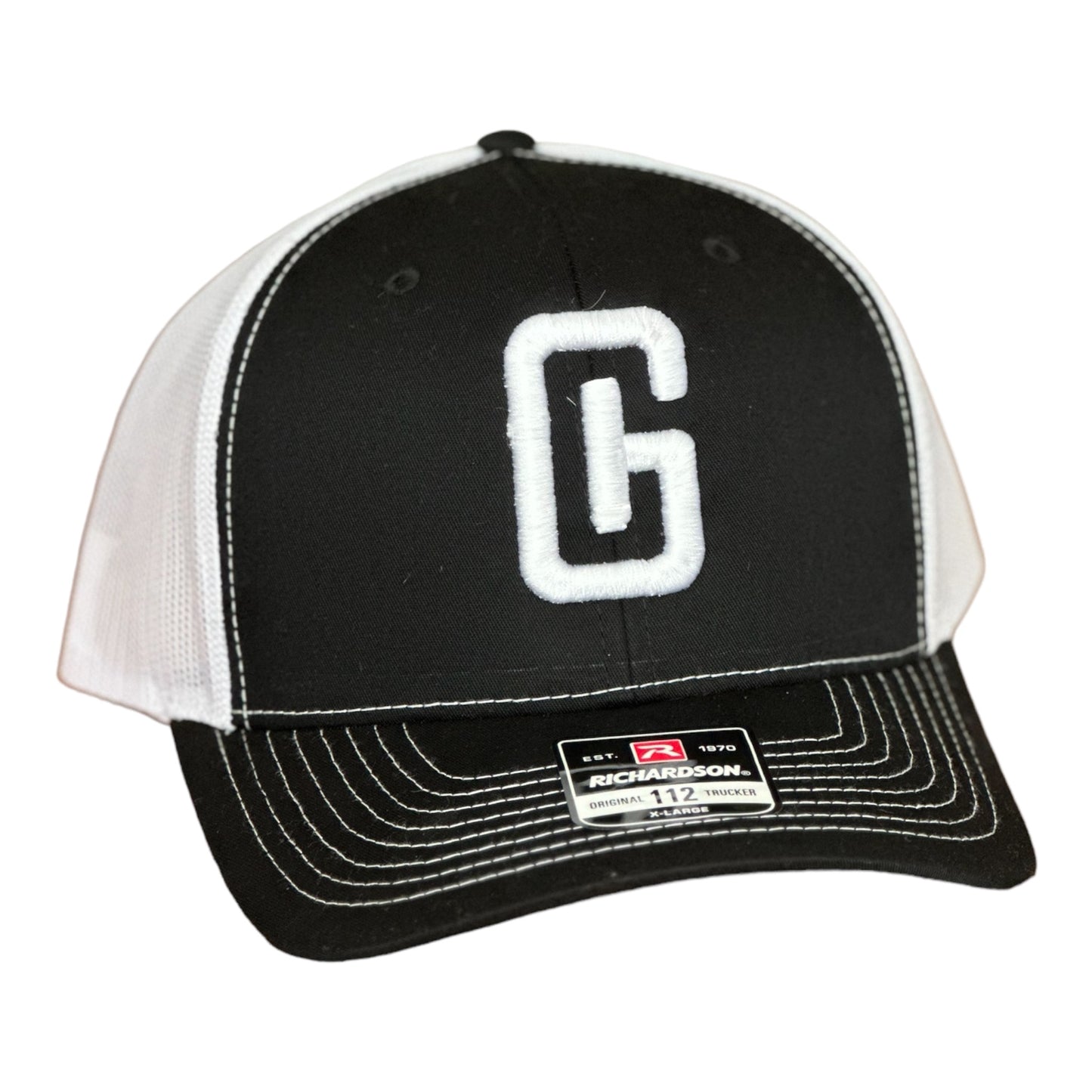 3D Puff Embroidered  GHC Logo Richardson 112-XL Black/White