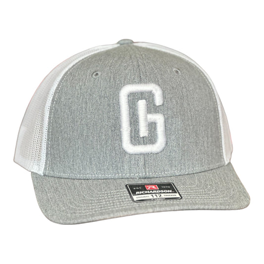 3D Puff Embroidered  GHC Logo Richardson 112-XL Heather Grey/White