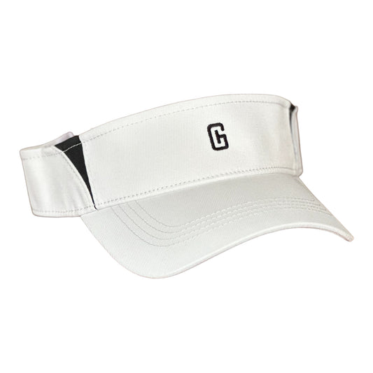 GHC Embroidered Logo Sport-Tek Dry Zone Colorblock Visor/White