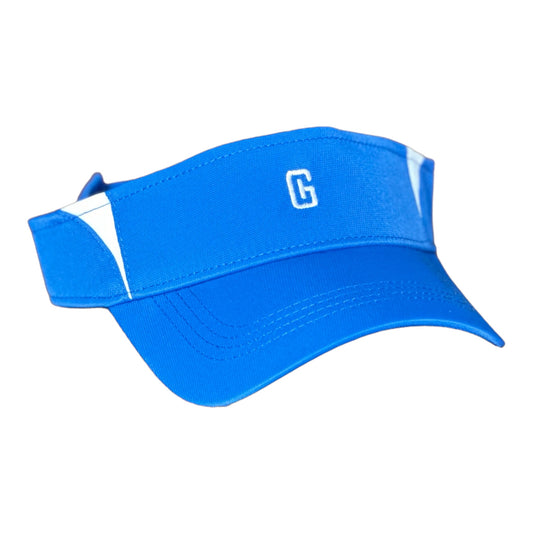 GHC Embroidered Logo Sport-Tek Dry Zone Colorblock Visor/True Royal/White