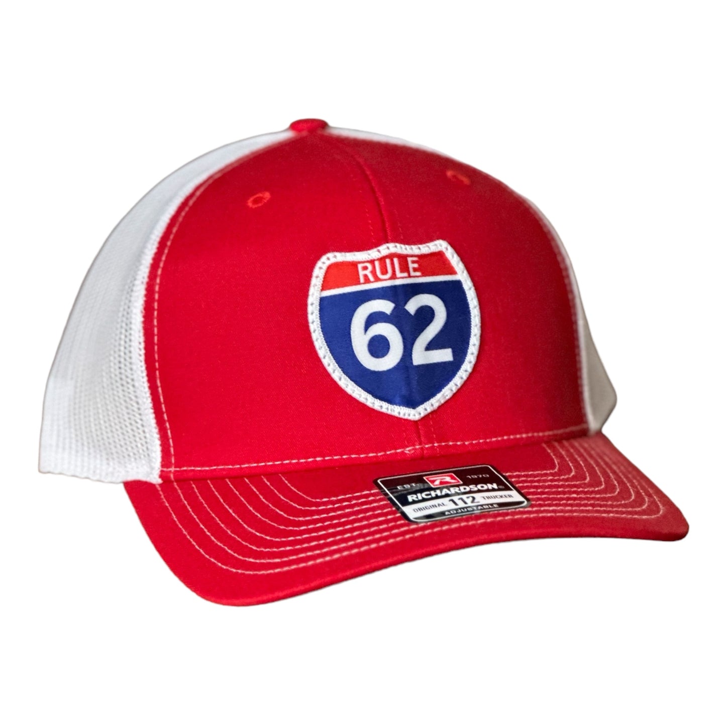 Rule 62 Richardson 112 Trucker  Red/ White