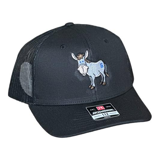 YOUTH- "DONKEY" Embroidered Richardson 112 Snapback/Black