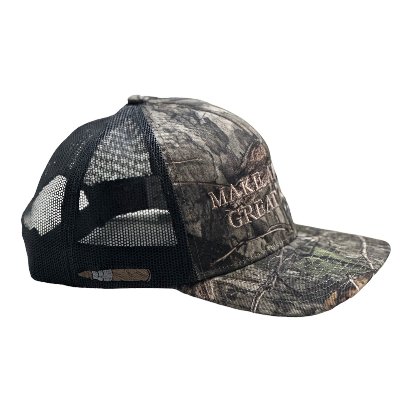 GHC'S "MAKE AMERICA GREAT AGAIN" w/ 5.56 BULLET MOSSY OAK  DNA/LIGHT CHARCOAL