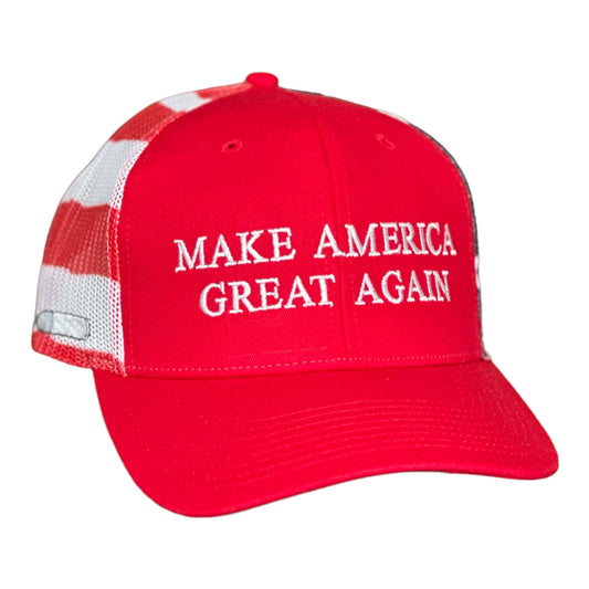 GHC's "MAKE AMERICA GREAT AGAIN" w/5.56 Bullet Stars & Stripes  Red/White