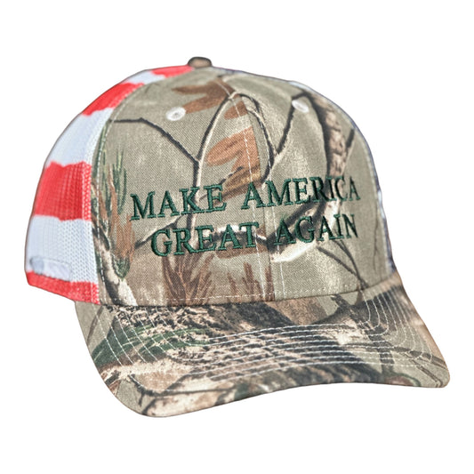 GHC's "MAKE AMERICA GREAT AGAIN" w/5.56 Bullet Stars & Stripes Camo/Green