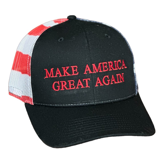 GHC's "MAKE AMERICA GREAT AGAIN" w/5.56 Bullet Stars & Stripes  Black/Red