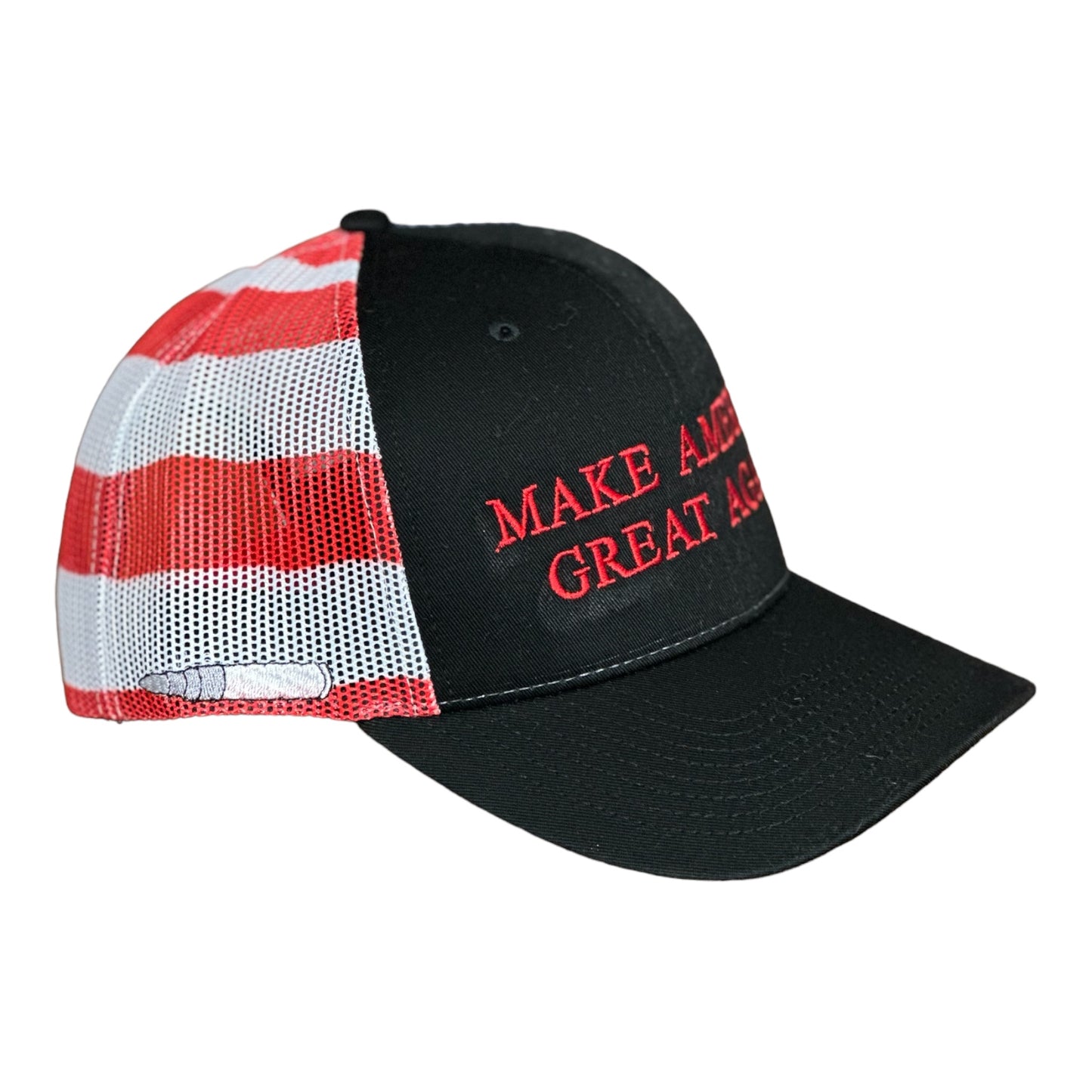 GHC's "MAKE AMERICA GREAT AGAIN" w/5.56 Bullet Stars & Stripes  Black/Red