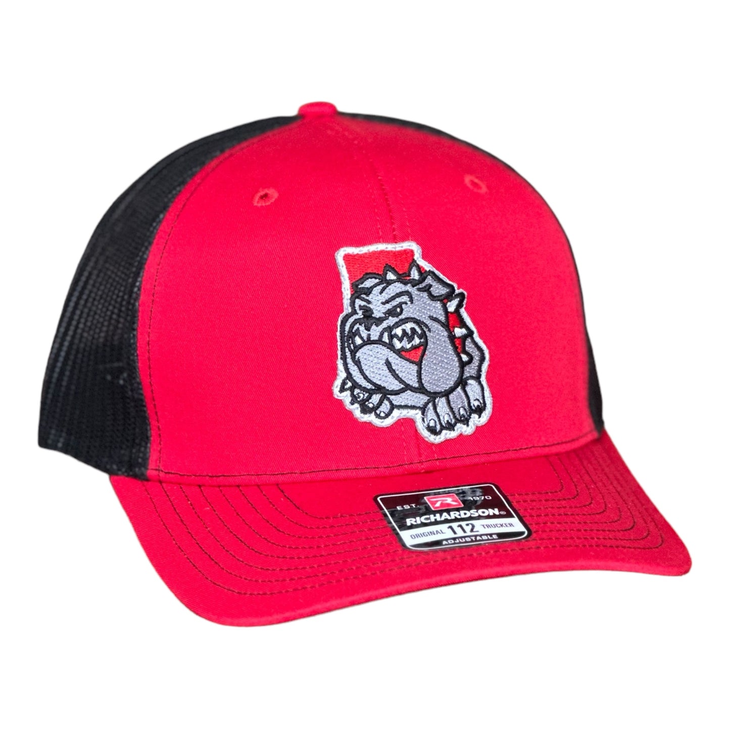 GHC's Embroidered "Georgia Bulldog State of Mind" Richardson 112 Red/ Black