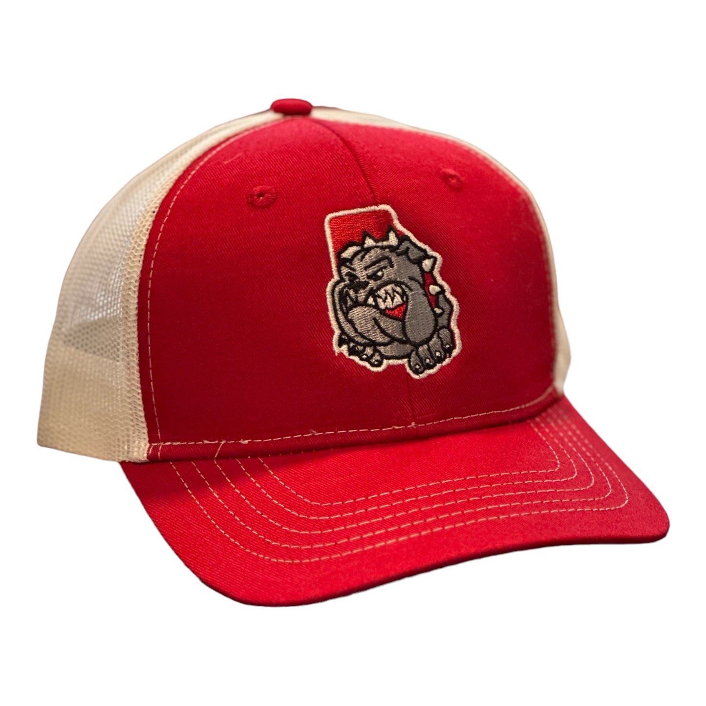 YOUTH- GHC's Embroidered "Georgia Bulldog State of Mind" Port Authority Red/White