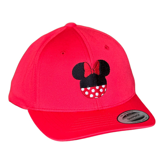 YOUTH- GHC's Embroidered Minnie Yupoong Snapback/Red