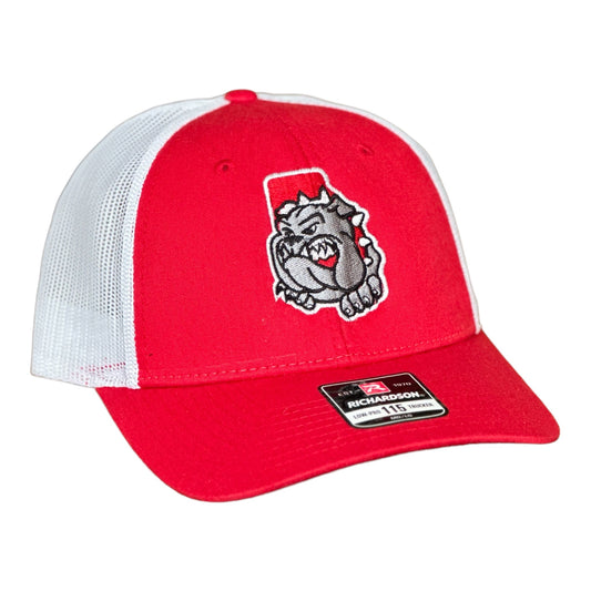 GHC's Embroidered "Georgia Bulldog State of Mind" Richardson 115 Red/White