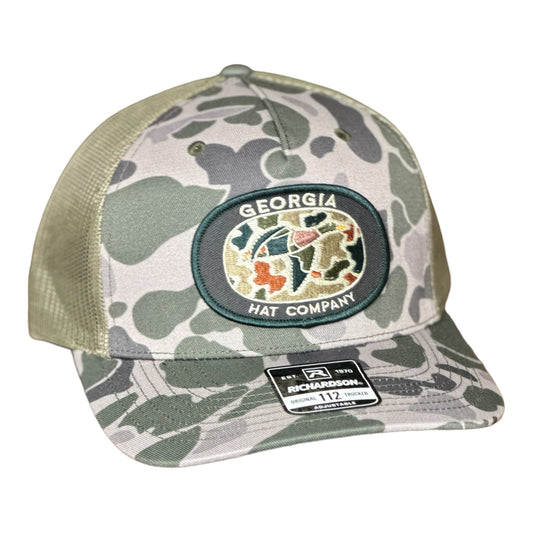 Georgia Hat Company's DUCK Richardson 112PFP Marsh Duck Camo/Loden