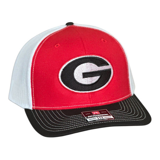 GHC's Embroidered Bulldog "G" Richardson 112 Red/White/Black