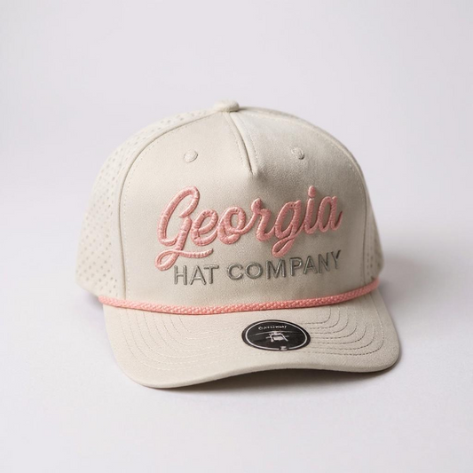 Georgia Hat Company in 3-D/Zapped Blackhawk R+  White/Pink