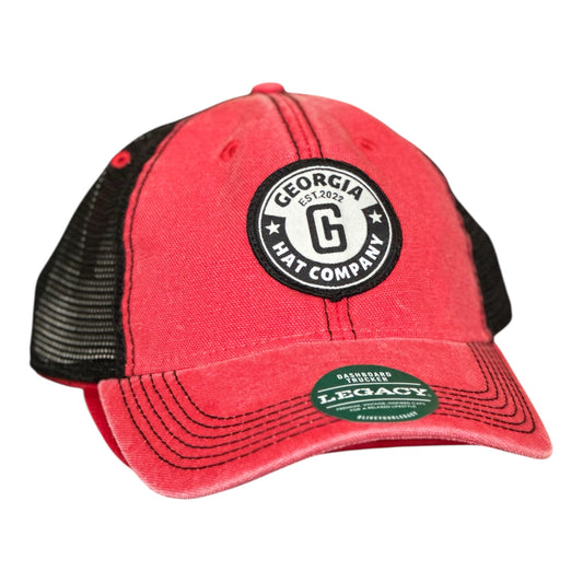 GHC's "Logo" Patch/Dashboard Trucker-LEGACY DTA Black/Red