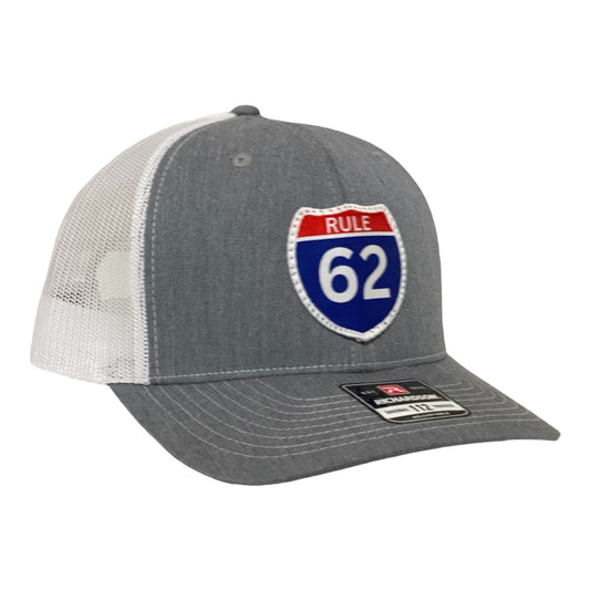 Rule 62 Richardson 112 Trucker Heather Grey/ White