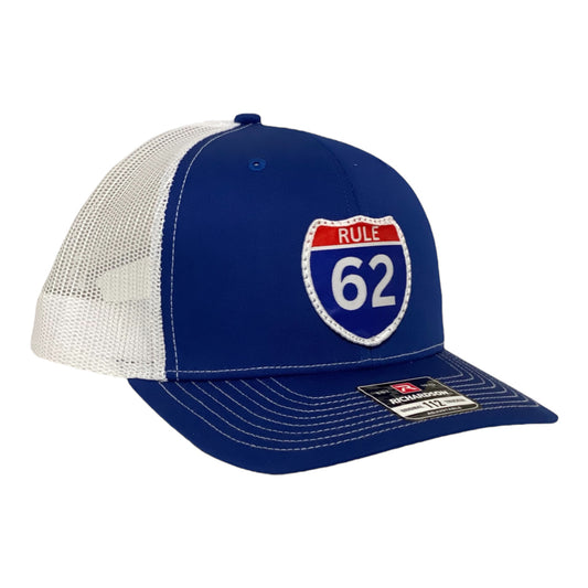 Rule 62 Richardson 112 Trucker Royal Blue/ White