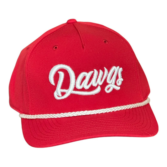 GHC's 3D Embroidered "DAWGS" Richardson 258BR/RED