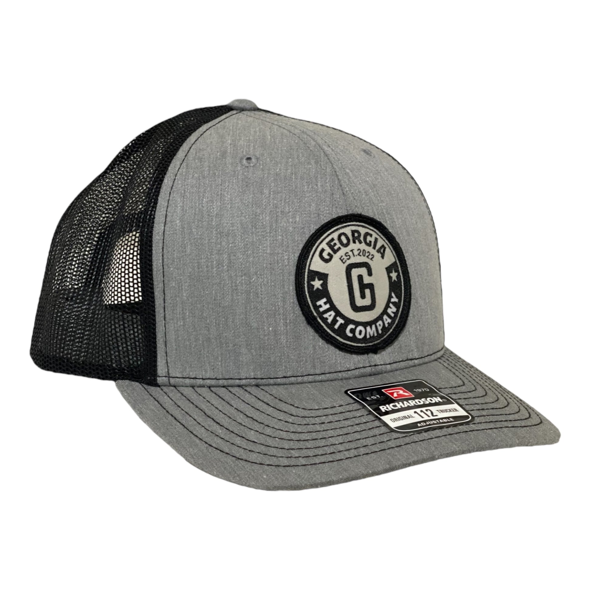 GHC Logo Richardson 112 Heather Grey/ Black – Georgia Hat Company